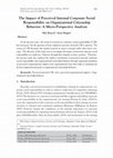 Research paper thumbnail of The Impact of Perceived Internal Corporate Social Responsibility on Organizational Citizenship Behavior: A Micro-Perspective Analysis