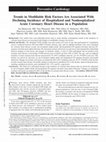 Research paper thumbnail of Trends in Modifiable Risk Factors are Associated With Declining Incidence of Hospitalized and Non-Hospitalized Acute Coronary Heart Disease in a Population