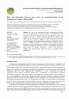 Research paper thumbnail of Role and interaction between local actors in community-based forest management in Upper Citarum Hulu