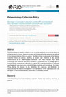 Research paper thumbnail of Palaeontology Collection Policy