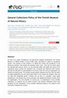 Research paper thumbnail of General Collections Policy of the Finnish Museum of Natural History