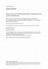 Research paper thumbnail of Impact of COVID-19 on the mental health of Singaporean GPs: a cross-sectional study