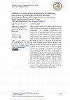 Research paper thumbnail of The Role of Communication on Motivation on Employee Performance Apartemen the Royal Olive Residence