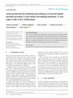 Research paper thumbnail of Acute promyelocytic leukemia presenting as recurrent venous and arterial thrombotic events: a case report and review of the literature