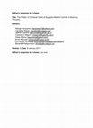 Research paper thumbnail of s response to reviews Title : The Pattern of Orofacial Clefts at Bugando Medical Centre in Mwanza , Tanzania