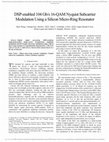 Research paper thumbnail of DSP-Enabled 104-Gb/s 16-QAM Nyquist Subcarrier Modulation Using a Silicon Micro-Ring Resonator