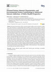 Research paper thumbnail of Personal Factors, Internet Characteristics, and Environmental Factors Contributing to Adolescent Internet Addiction: A Public Health Perspective