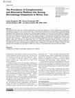 Research paper thumbnail of The Prevalence of Complementary and Alternative Medicine Use Among Dermatology Outpatients in Shiraz, Iran