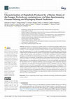 Research paper thumbnail of Characterization of Peptaibols Produced by a Marine Strain of the Fungus Trichoderma endophyticum via Mass Spectrometry, Genome Mining and Phylogeny-Based Prediction