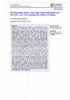 Research paper thumbnail of Anti-Dravidian Politics, Anti-Caste Tamil Nationalism and the VCK’s Lost Track: Reading the Politics of Madras