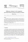 Research paper thumbnail of Difference schemes for the singularly perturbed Sobolev periodic boundary problem