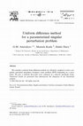 Research paper thumbnail of Uniform difference method for a parameterized singular perturbation problem