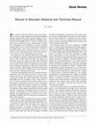 Research paper thumbnail of Review of Mountain Medicine and Technical Rescue