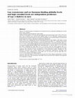 Research paper thumbnail of Low testosterone and sex hormone-binding globulin levels and high estradiol levels are independent predictors of type 2 diabetes in men