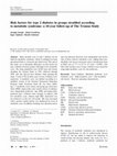 Research paper thumbnail of Incidence of and risk factors for type-2 diabetes in a general population: The Tromsø Study