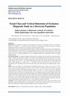 Research paper thumbnail of Facial clues and vertical dimension of occlusion: Diagnostic study in a Moroccan population