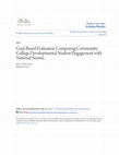 Research paper thumbnail of Goal-Based Evaluation Comparing Community College Developmental Student Engagement with National Norms