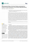 Research paper thumbnail of Monitoring the Effect of Calcium Nitrate on the Induction Period of Cement Hydration via Low-Field NMR Relaxometry