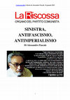 Research paper thumbnail of SINISTRA, ANTIFASCISMO, ANTIMPERIALISMO