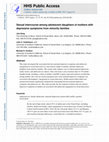 Research paper thumbnail of Sexual intercourse among adolescent daughters of mothers with depressive symptoms from minority families