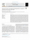 Research paper thumbnail of Assessing the utility of 3D modeling with photogrammetry in assigned sex estimation from the greater sciatic notch