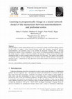 Research paper thumbnail of Learning to Prognostically Forage in a Neural Network Model of the Interactions between Neuromodulators and Prefrontal Cortex