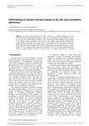 Research paper thumbnail of Self-healing of cement mortars based on fly ash and crystalline admixture