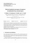 Research paper thumbnail of Deferred statistical convergence of sequences in intuitionistic fuzzy normed spaces