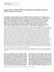 Research paper thumbnail of Genome-Wide Association Studies of Schizophrenia and Bipolar Disorder in a Diverse Cohort of US Veterans