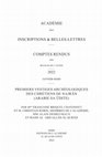 Research paper thumbnail of « Premiers vestiges archéologiques des chrétiens de Najrān (Arabie saʿūdite) », avec C. Robin, A. Desreumaux et Mashʿal ʿAbd Allāh Āl Qirād, CRAI 2022, 1 (janvier-mars), p. 89-123.