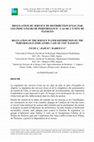 Research paper thumbnail of Regulation Du Service De Distribution D’Eau Par Les Indicateurs De Performance : Cas De L’Unite De Tlemcen