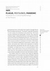 Research paper thumbnail of PLAGUE, PESTILENCE, PANDEMIC