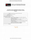 Research paper thumbnail of The effects of motor rehabilitation training on clinical symptoms and serum BDNF levels in Parkinson's disease subjects