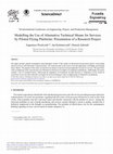 Research paper thumbnail of Modelling the Use of Alternative Technical Means for Services by Piloted Flying Platforms: Presentation of a Research Project