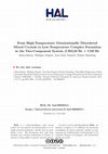 Research paper thumbnail of From High-Temperature Orientationally Disordered Mixed Crystals to Low-Temperature Complex Formation in the Two-Component System (CH 3 ) 3 CBr + Cl 3 CBr