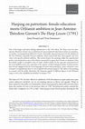 Research paper thumbnail of Harping on patriotism: female education meets Orléanist ambition in Jean-Antoine-Théodore Giroust’s The Harp Lesson (1791)