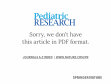 Research paper thumbnail of The Effects of Epidermal Growth Factor (Egf) on the Development of Egf-Receptor (Egf-R) Binding in Fetal Rabbit Lung Organ Culture. ▴ 404