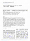 Research paper thumbnail of Impaired Recognition of Facial and Vocal Emotions in Mild Cognitive Impairment