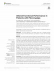 Research paper thumbnail of Altered Functional Performance in Patients with Fibromyalgia