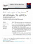 Research paper thumbnail of Association of HMIP1 C-893A polymorphism and disease severity in patients with sickle cell anemia