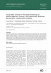 Research paper thumbnail of Geographic variation in the skull morphology of Ellobius lutescens Thomas, 1897 (Mammalia: Rodentia) by geometric morphometric analyses