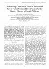 Research paper thumbnail of Minimizing Capacitance Value of Interleaved Power Factor Corrected Boost Converter for Battery Charger in Electric Vehicles