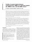 Research paper thumbnail of Fertility of somatic hybrids Solanum commersonii (2x, 1EBN) (+) S. tuberosum haploid (2x, 2EBN) in intra- and inter-EBN crosses