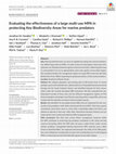 Research paper thumbnail of Evaluating the effectiveness of a large multi‐use MPA in protecting Key Biodiversity Areas for marine predators