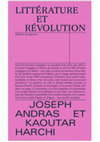 Research paper thumbnail of Permanences révolutionnaires. À la jonction esquintée de la littérature et du socialisme