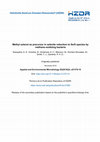 Research paper thumbnail of Helmholtz-Zentrum Dresden-Rossendorf (HZDR) Methyl selenol as precursor in selenite reduction to Se/S species by methane-oxidizing bacteria