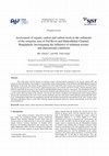 Research paper thumbnail of Assessment of organic carbon and carbon stock in the sediments of the estuarine area of Naf River and Maheshkhali Channel, Bangladesh: Investigating the influence of sediment texture and depositional conditions