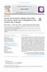 Research paper thumbnail of Coastal and nearshore sediment data along the eastern coastal zone of Bangladesh of the northern Bay of Bengal