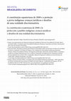 Research paper thumbnail of A constituição equatoriana de 2008 e a proteção a povos indígenas: avanços jurídicos e desafios de uma realidade discriminatória