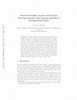 Research paper thumbnail of Stochastic Stability Analysis of Perturbed Learning Automata with Constant Step-Size in Strategic-Form Games